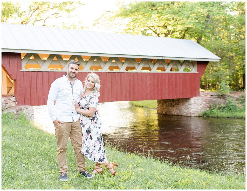Red Mill Covered Bridge Engagement